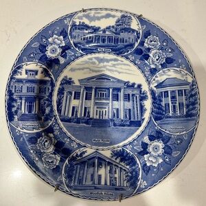 HISTORICAL SOCIETY~COLUMBUS GEORGIA GA PLATE~WYNN HOUSE~~STAFFORDSHIRE~CHINA